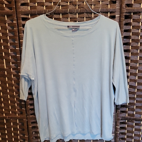Vince Light Blue Relaxed Blouse - Picture 1 of 4